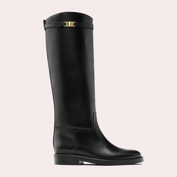 Bota hípica piel Massimo Dutti