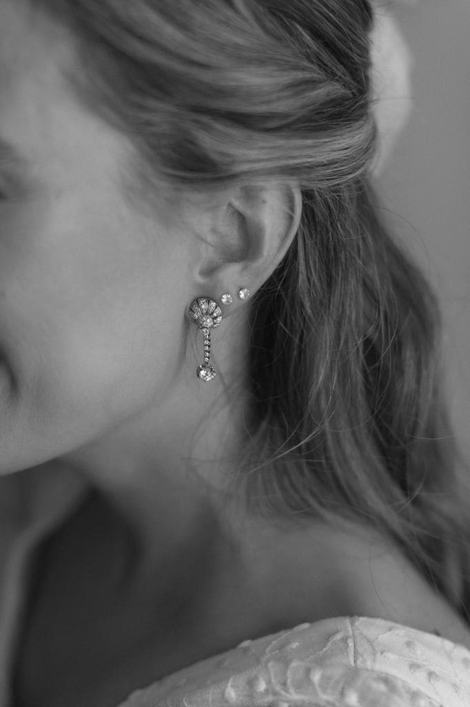 Pendientes de novia vintage