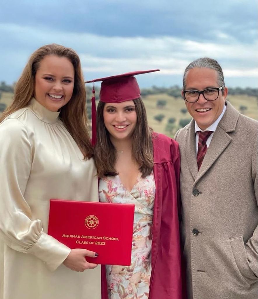 Shaila Dúrcal y Dorio Ferreira en el día de la graduación de Aitana, hija del productor musical