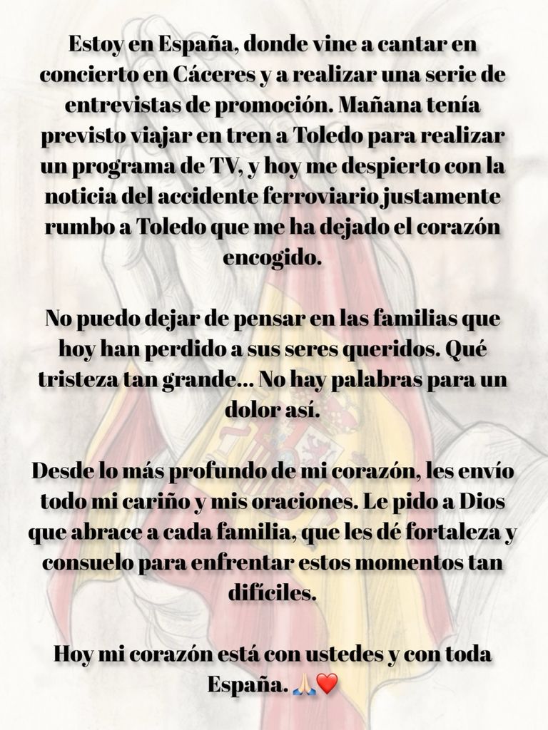 Paty Manterola se solidarizó con las víctimas y sus familia.