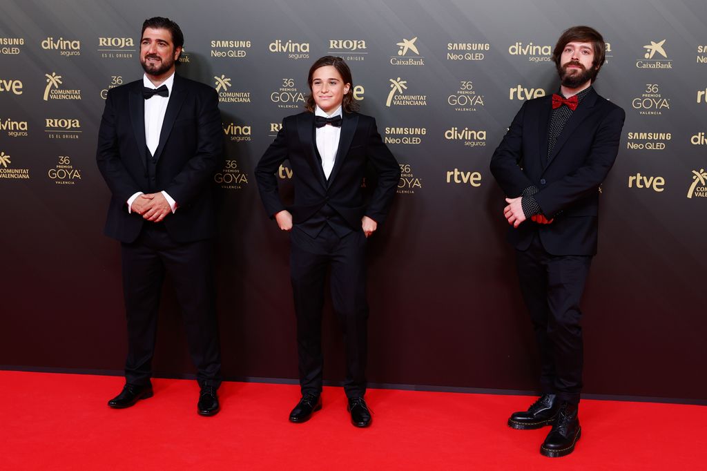 Antonio Orozco y su hijo en la gala de los premios Goya en 2022.