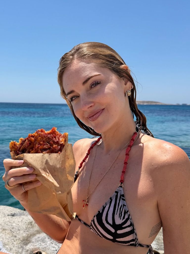 Chiara Ferragni en Kimolos, Grecia