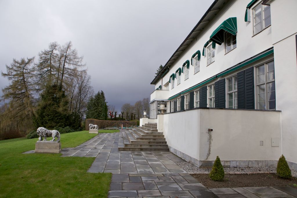 Una de las zonas exteriores del Palacio de Skaugum