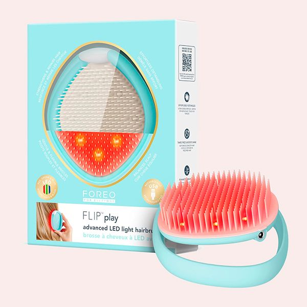 FOREO FLIP Play Cepillo Antitirones y Cepillo Desenredante Sin Tirones con LED Avanzado 3-en-1
