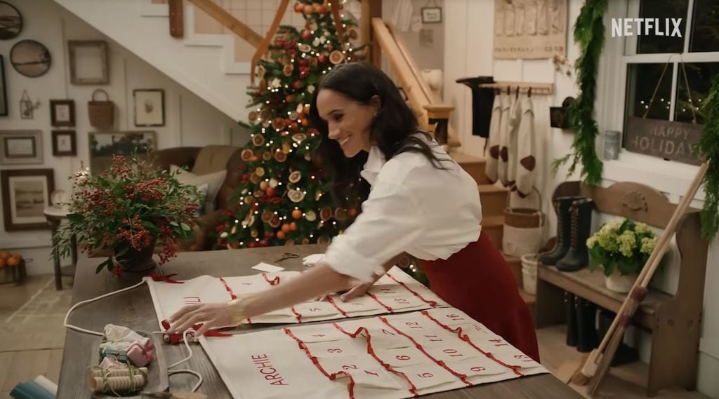 Meghan Markle en el especial de navidad 'With Love, Meghan: Holiday Celebration', 2025, en Netflix.