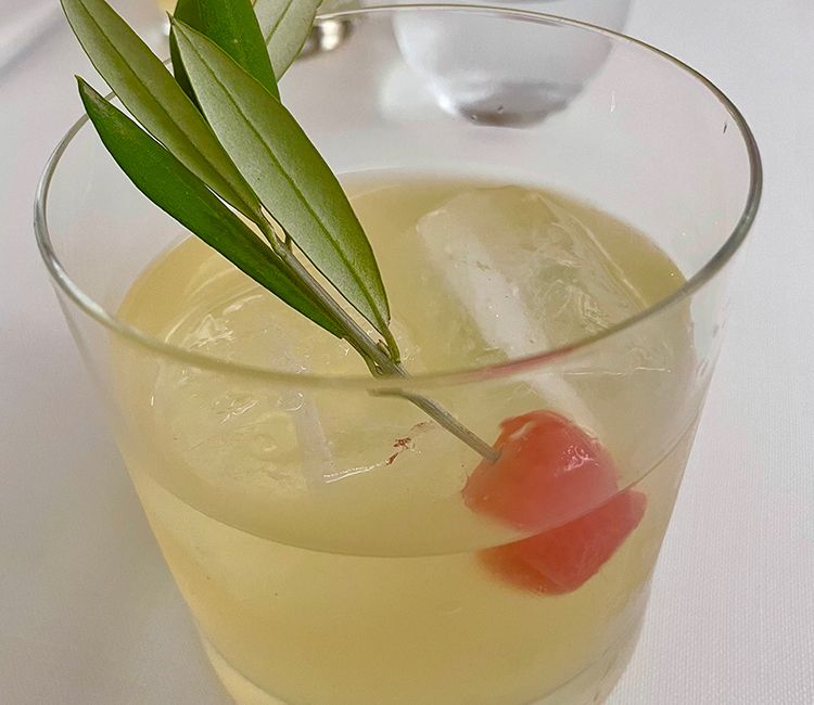 Cóctel restaurante Lienzo creado para Gin Mare