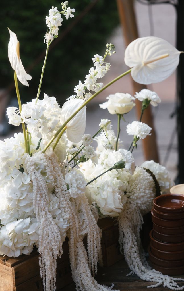 Decoración de bodas virales flores