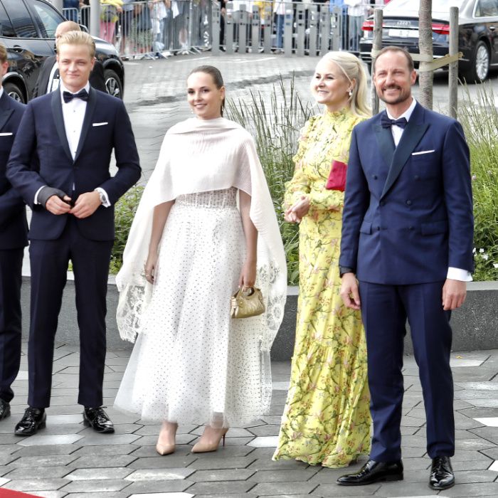 Marius Borg y su familia