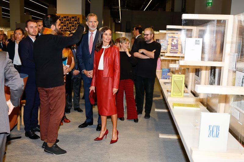 Los Reyes, Felipe y Letizia, en la Feria del Libro de Fráncfort
