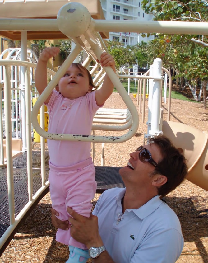 Juan Soler y su hija Mía