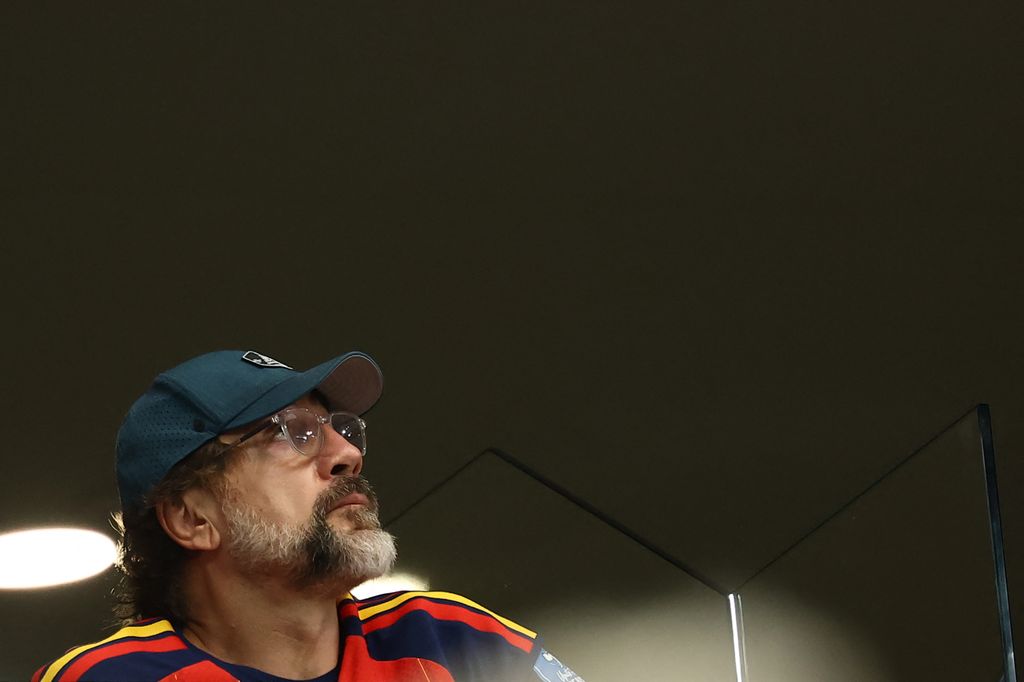 Javier Bardem, en las semifinales de la Copa del Mundo entre Francia y España