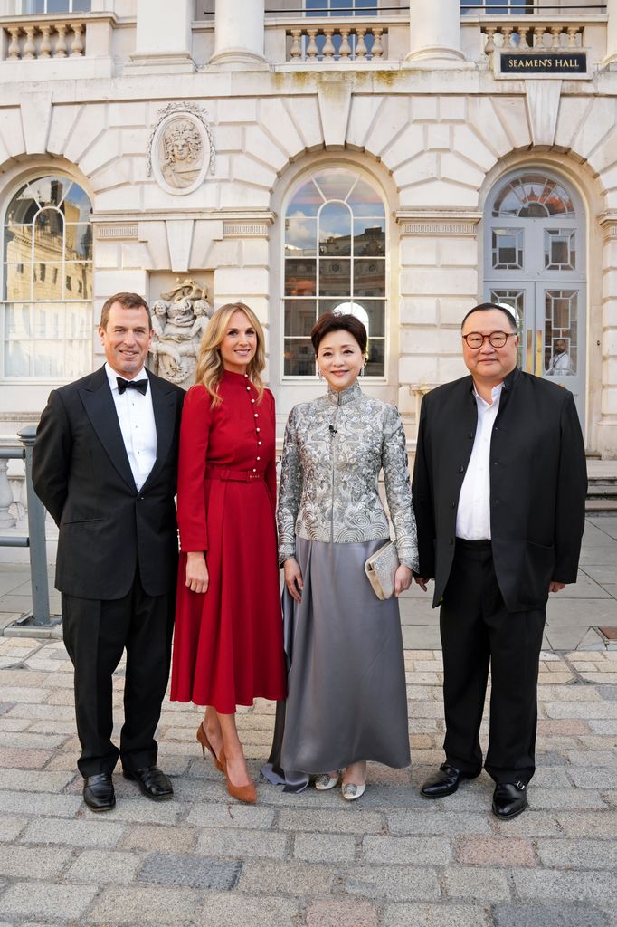 Peter Phillips, Harriet Philips, Yang Lan y Bruno Wu en el evento celebrado en Londres