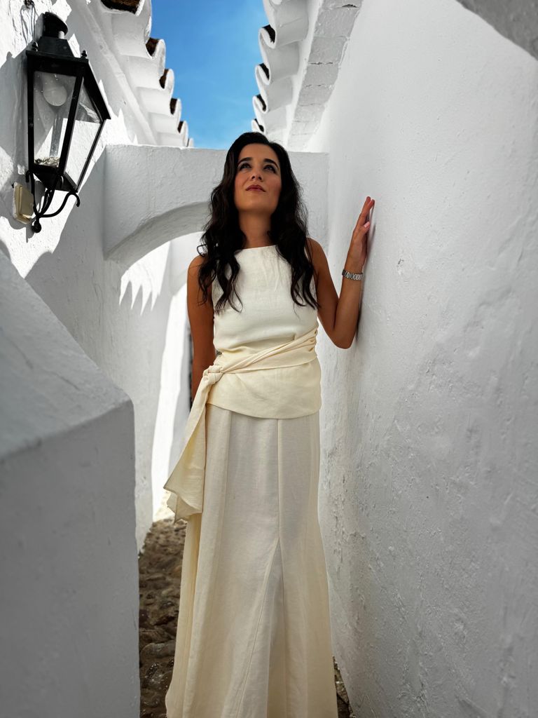 Bárbara Mirjan el día de su preboda con Cayetano Martínez de Irujo