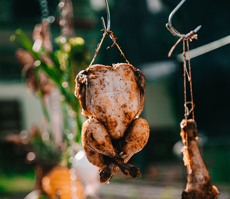 Pollo al gin-tonic