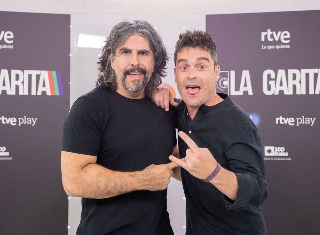J. J. Vaquero y Álex Clavero en la presentación de 'La garita'