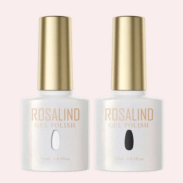 ROSALIND Pintauñas Semipermanentes Negro y Blanco