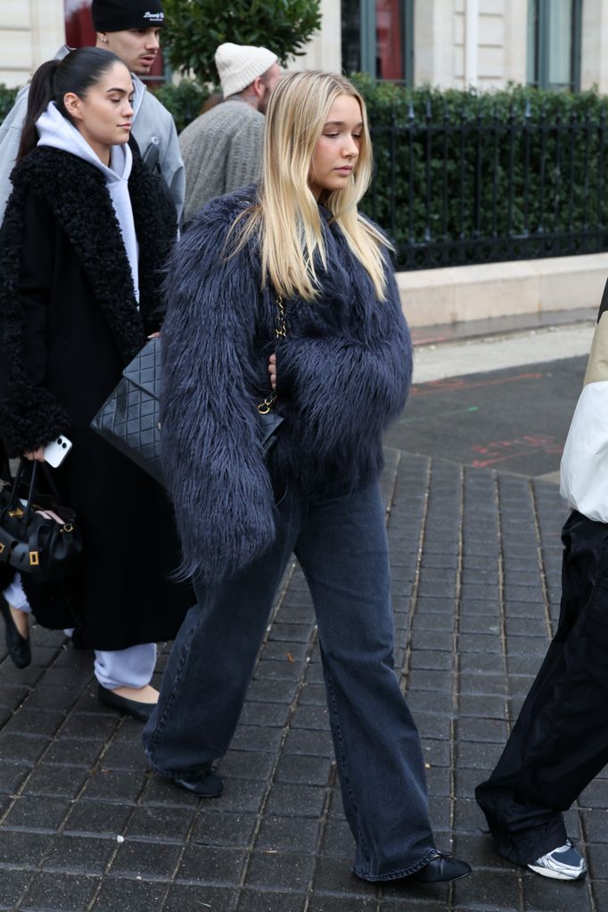 Harper Beckham en enero, durante la Semana de Alta Costura en París.
