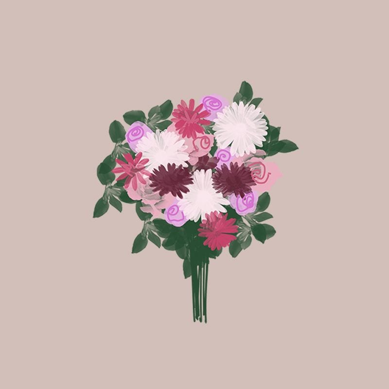 Ramo de novia de primavera