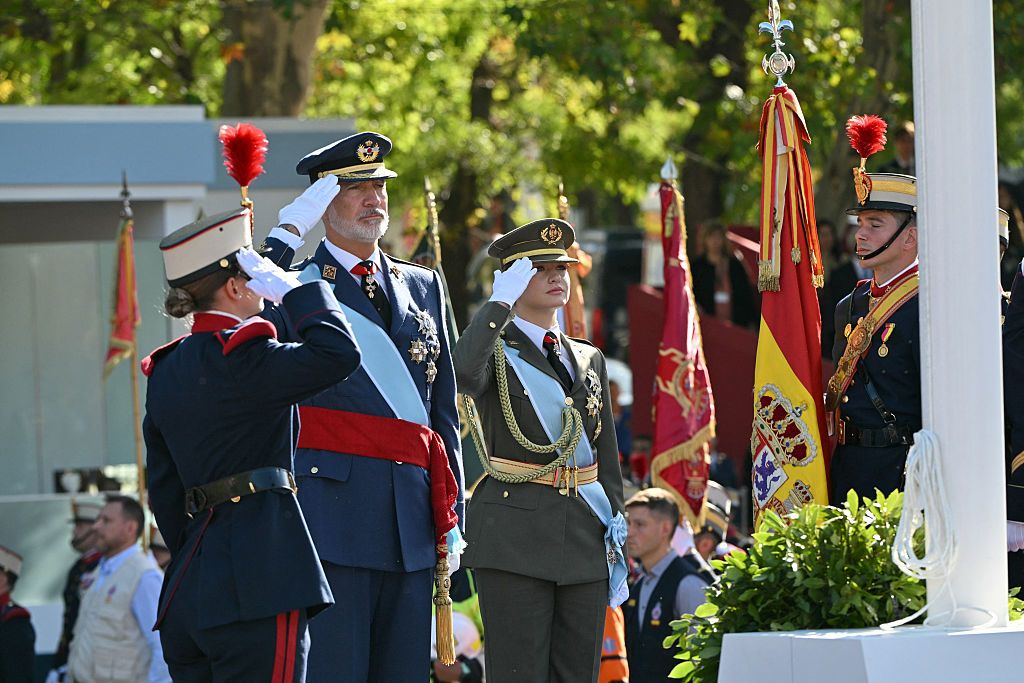 Uno de los momentos más importantes del desfile, el homenaje a los caídos