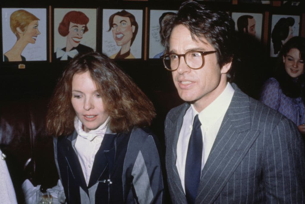Diane Keaton y Warren Beatty en 1982