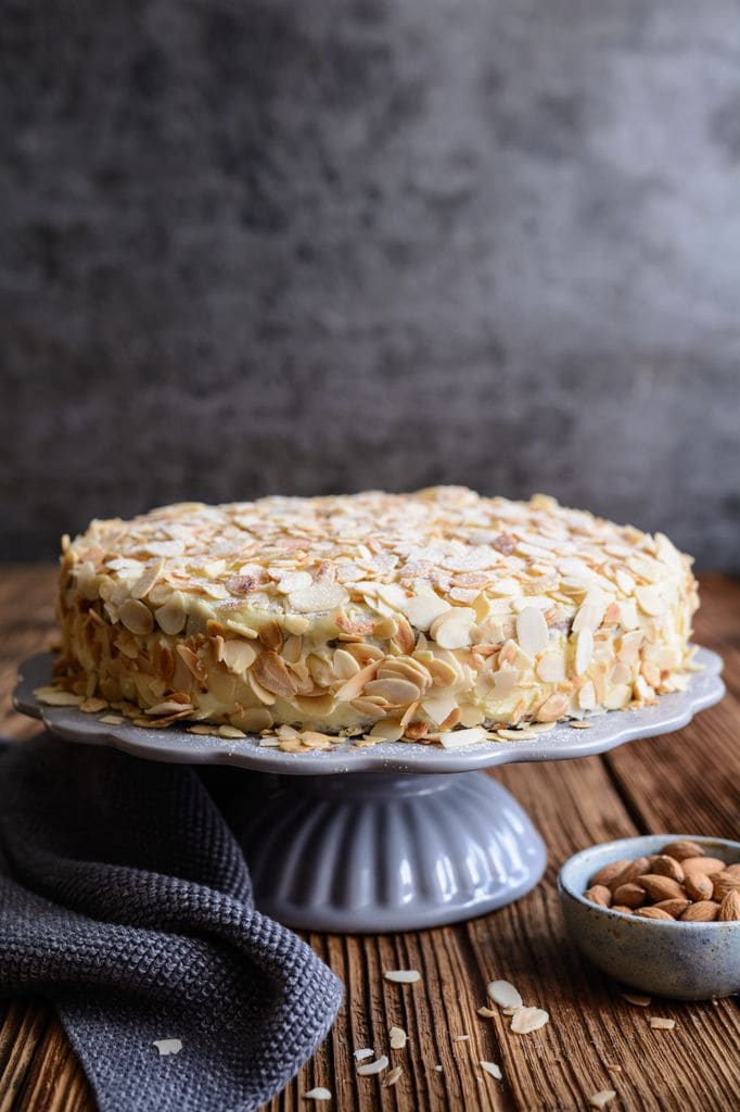Mandeltarta, tarta sueca de alendras