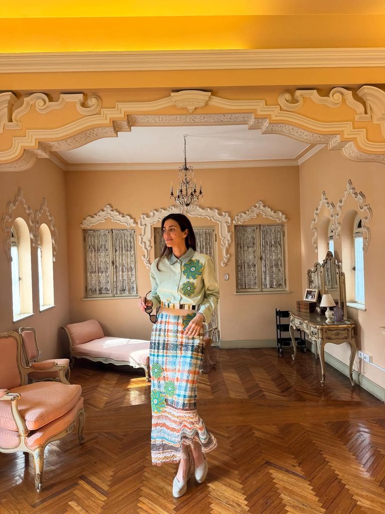 Sassa de Osma pasando la Navidad en Lima, Perú con su familia.