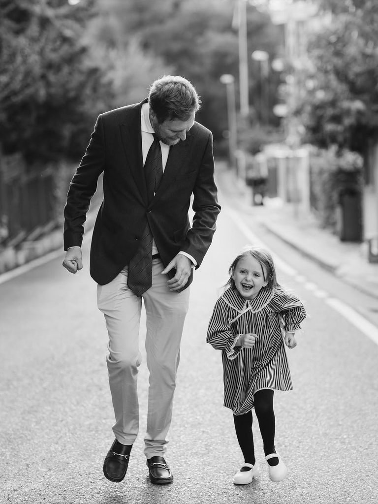 Leka de Albania con su hija la princesa Geraldine