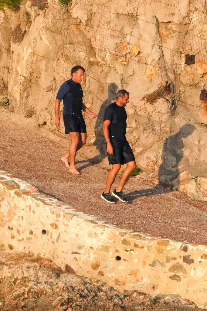 Emmanuel Macron y su esposa Brigitte disfrutan del verano en el Fort de Brégançon, en el sur de Francia