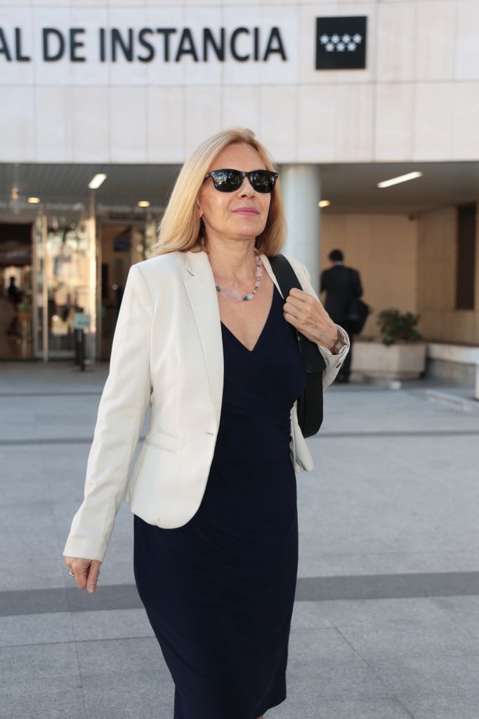 Mónica Medina sale de los juzgados de Plaza Castilla, a 23 de septiembre de 2026, en Madrid