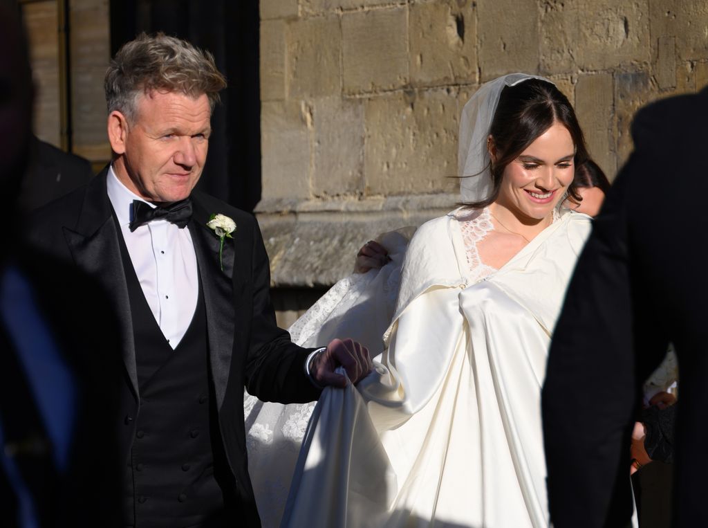 El chef Gordon Ramsay en la boda de su hija Holly