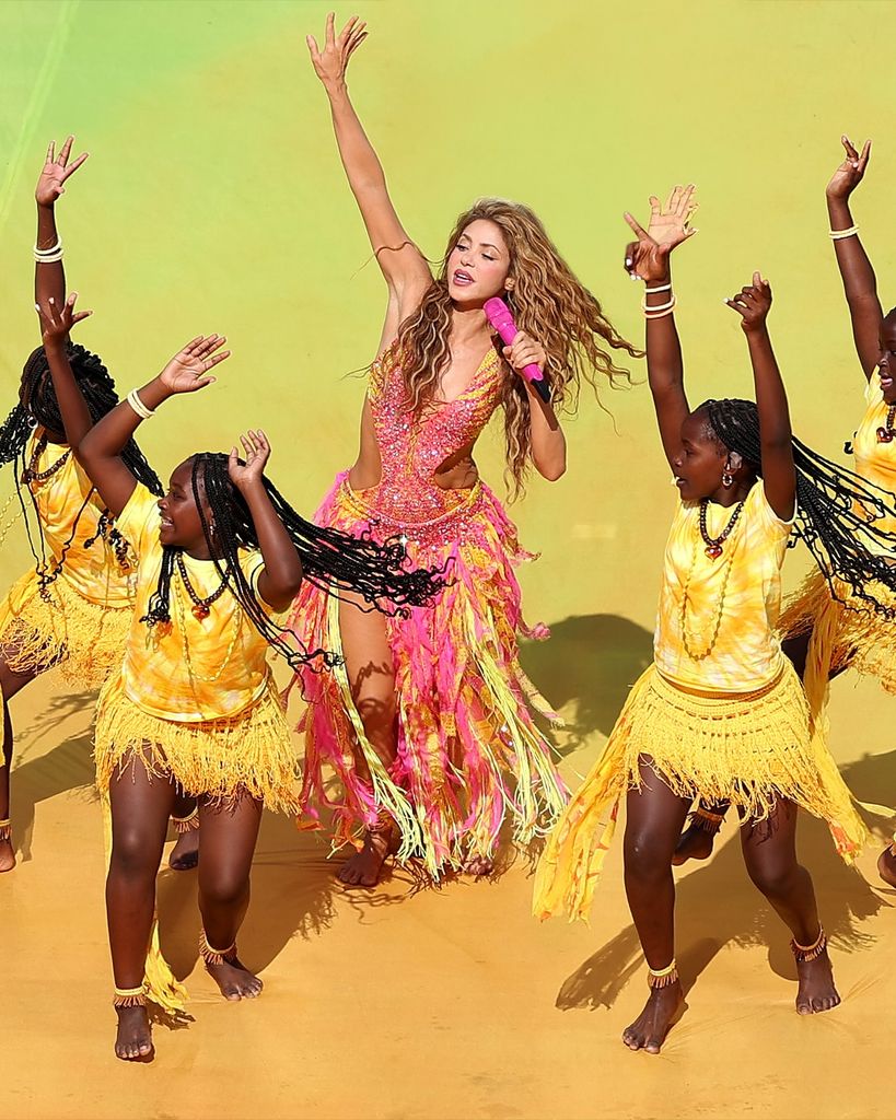 Shakira baila en el medio tiempo de la final de la Copa del Mundo 2026.