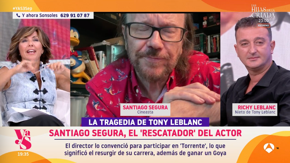 Santiago Segura también ha recordado a Tony Leblanc