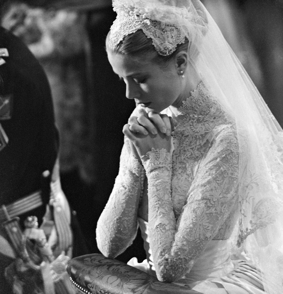 Grace Kelly durante su boda