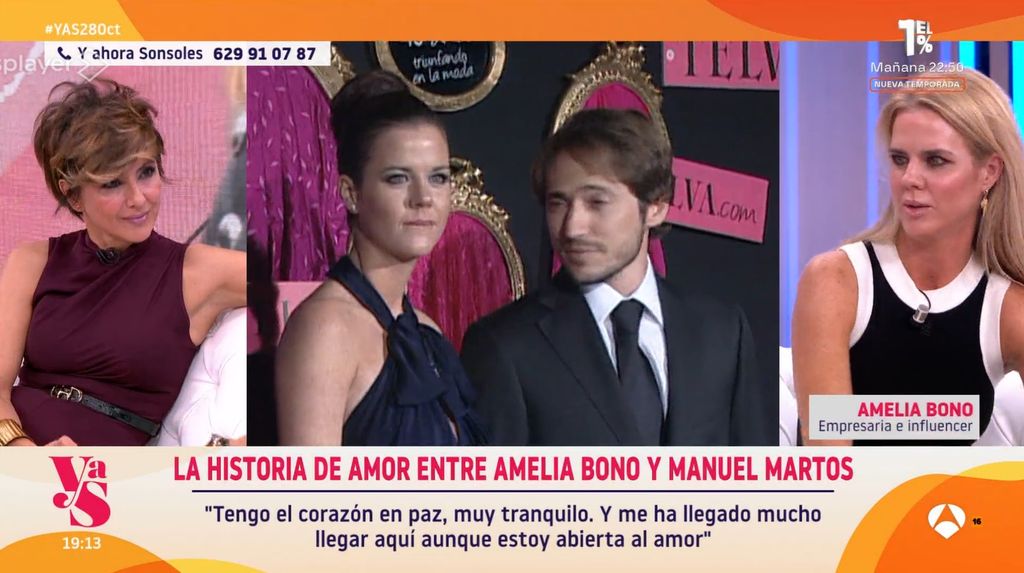 Amelia Bono ha confesado cómo vivió su separación