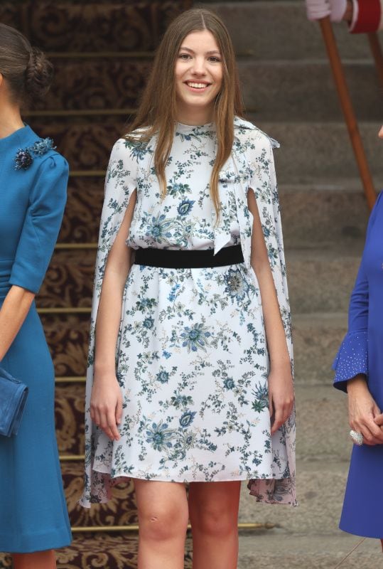 Sofía de Borbón en la Jura de la Constitución de la princesa Leonor