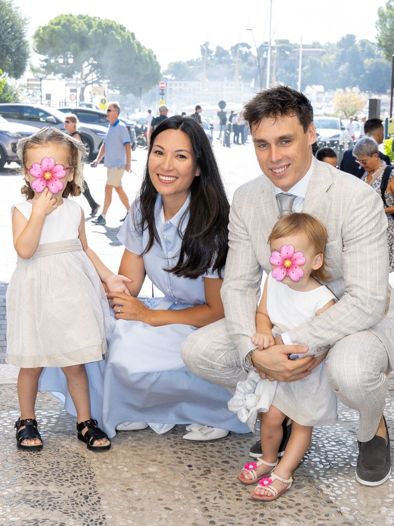 Los Ducruet, con sus dos hijas