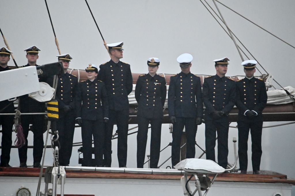 La princesa Leonor llega a Valparaíso (Chile) a bordo de Elcano en abril de 2025
