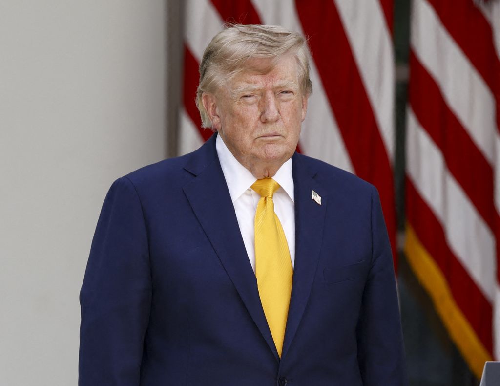 Donald Trump, en una de sus últimas comparecencias
