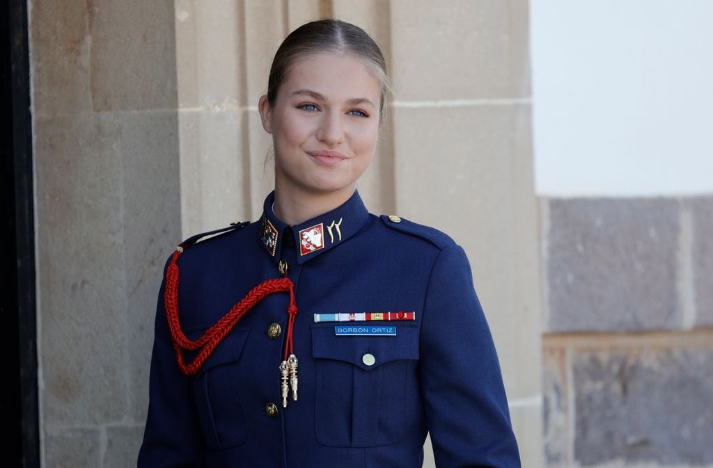La princesa Leonor en su ingreso en la Academia de San Javier