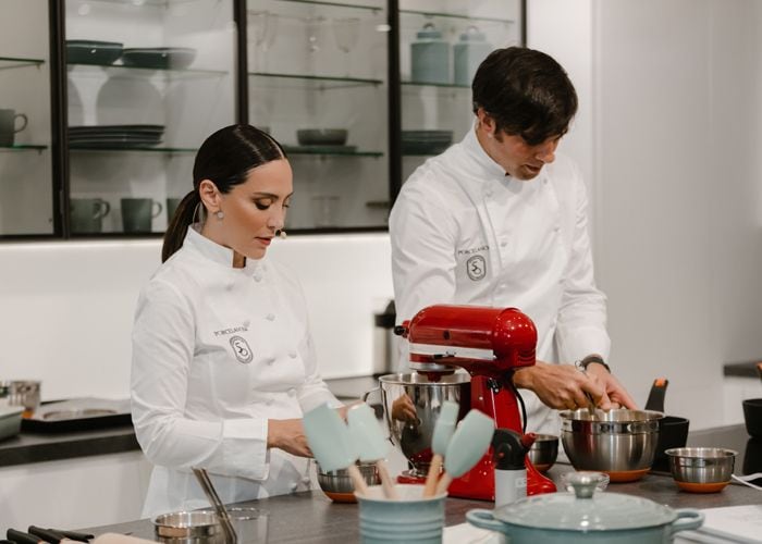 Tamara Falcó en el evento de Porcelanosa