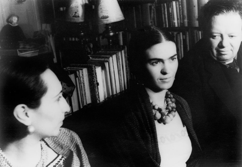 Diego Rivera, Malu Block y Frida Kahlo de Rivera en marzo de 1932