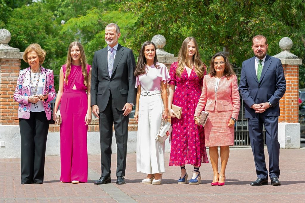 La infanta Sofía el día de su confirmación