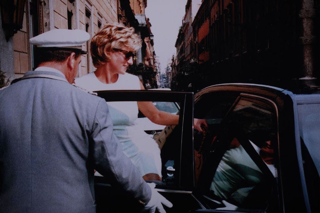 Diana de Gales en Roma en 1996