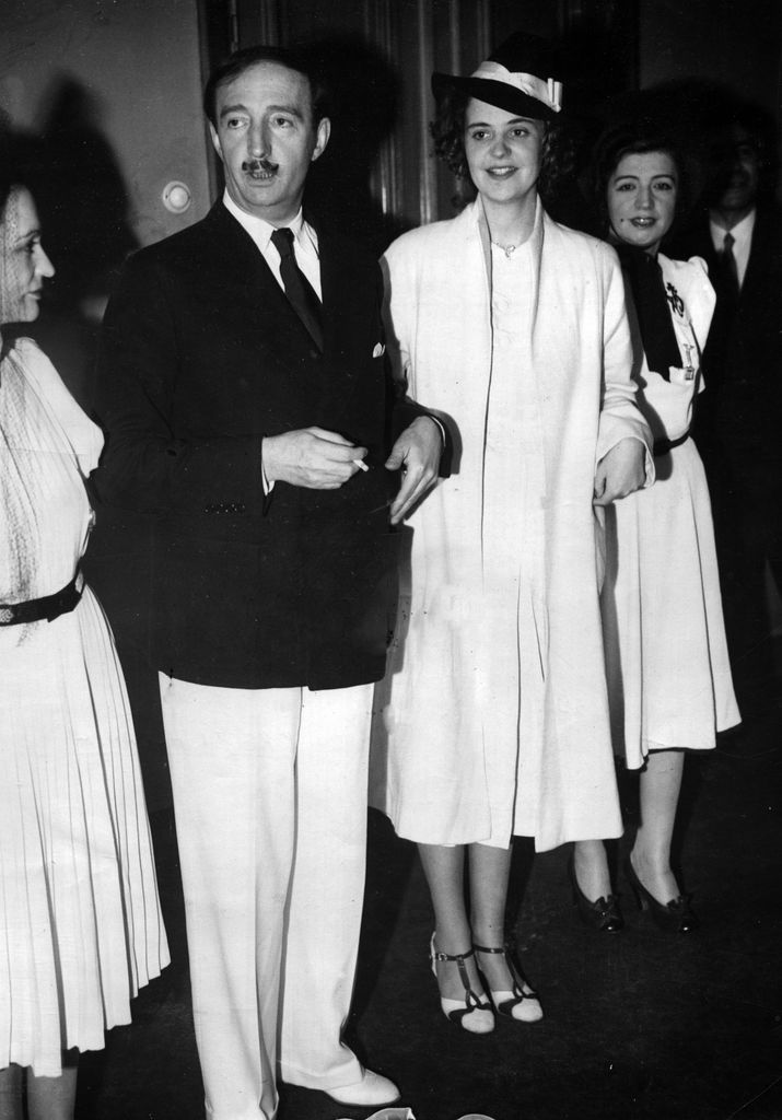 Geraldine de Albania con el rey Zog I de Albania