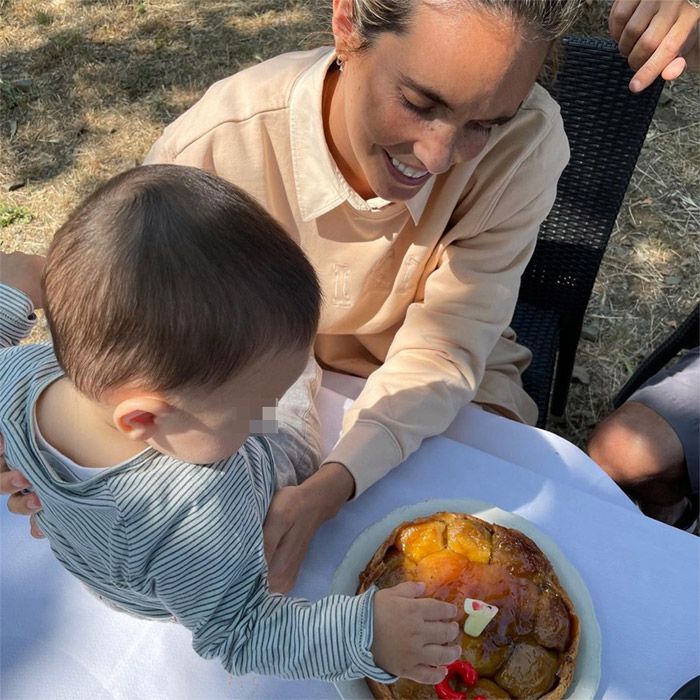 Ona Carbonell y su bebé