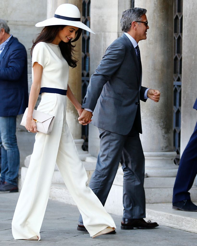 Amal Clooney en su ceremonia civil