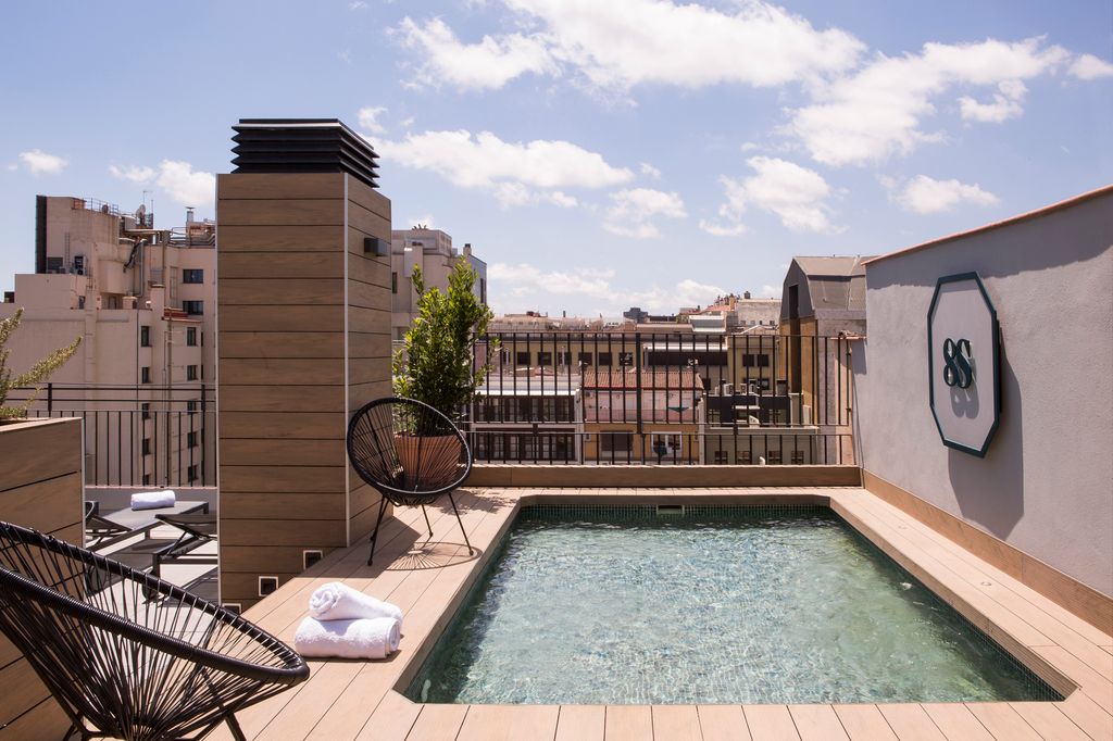 Terraza con suelo de composite. 
