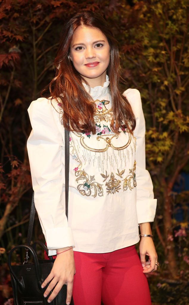 Isabelle Junot durante la Mercedes-Benz Fashion Week Madrid 2018 