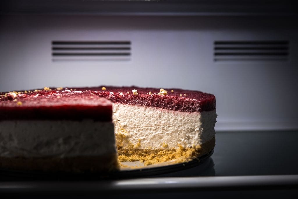 Cheesecake en la nevera
