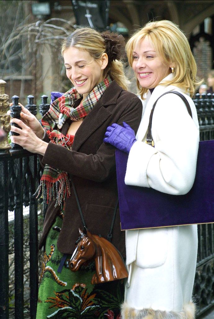 Sarah Jessica Parker y Kim Cattral.